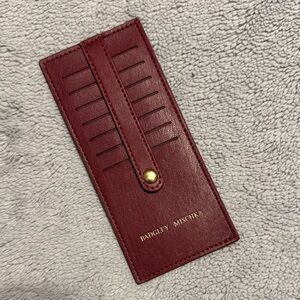 Badgley Mischka Wine Red Card Holder